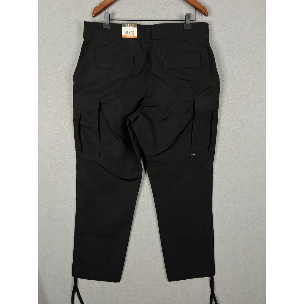5.11 Tactical Men's Pants Ripstop TDU Relaxed Fit 36x32 Black 74003 - Picture 6 of 6